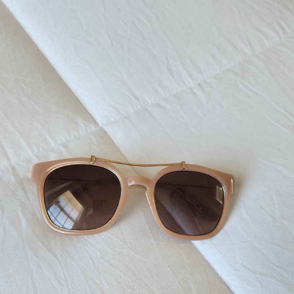 Tory Burch Blush and Gold Sunglasses